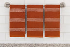 Serafina Home Terracotta Orange Rust Kitchen Hand Dish Towels: Oversized 18" x - Image 2