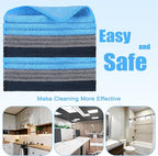 Tanlade 30 Pcs Microfiber Cleaning Cloth 6"x6" Cleaning Rags Reasonable Kitchen - Image 4