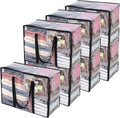 Vieshful 7 Pack Clear Comforter Storage Bag, 40L Clothes Storage Bag by Vieshful