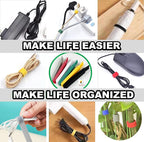 150 Reusable Cable Ties, Strong Adhesion Nylon Cord Ties - Image 7
