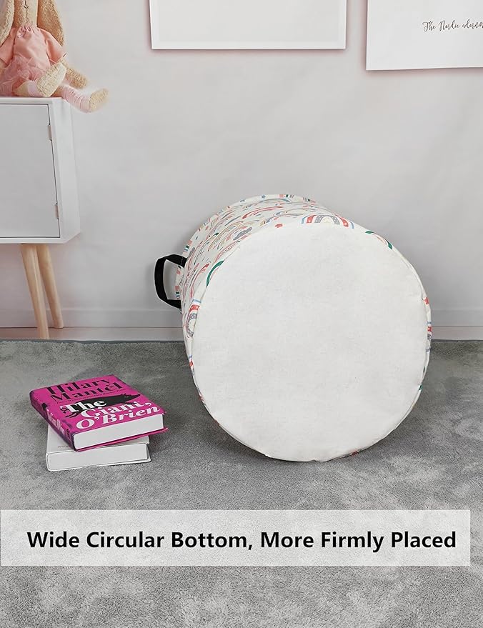 QUEENLALA Large Storage Basket, Laundry Hamper/Bathroom/Home Decor/Collapsible - Image 6