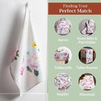 Maison d' Hermine Kitchen Towels Set of 3 100% Cotton 27.50" x 20" Reusable - Image 5