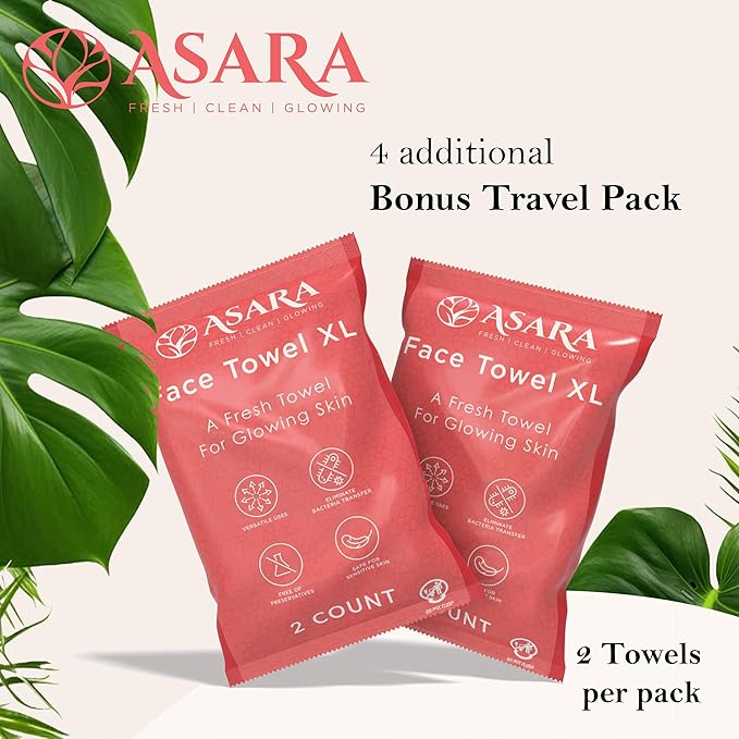 Clean Face Towels Disposable XL Facial Wipes | Add Water As a Makeup Remover | - Image 8