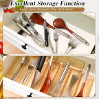 Maitys 12 Pcs Clear Drawer Organizer 9 x 3 x 2 Inches Plastic Rectangle Trays - Image 5