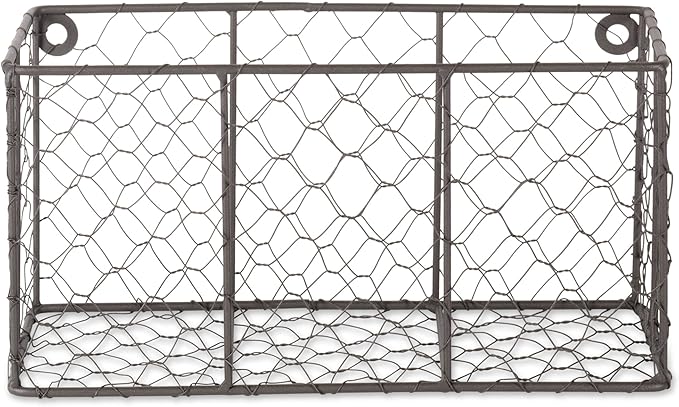 DII Chicken Wire Collection Farmhouse Vintage Wall Baskets, Small Basket - Image 3