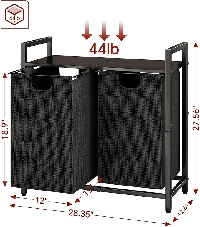 Kitstorack Laundry Basket Organizer, Laundry Hamper - Image 2