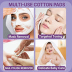 Extra Large Cotton Pads, Lint-Free Triple-Layer, Soft & Hypoallergenic - Image 6