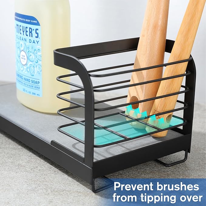 Wipe-Free Sink Organizer with Drying Stone, Instant Dry Sink Caddy Organizers - Image 2