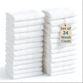 Casa Platino White Washcloths 24 Pack by CasaPlatino