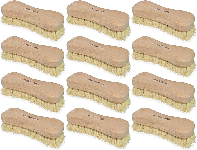 All-Natural Wooden Scrub Brush Set | Eco-Friendly Cleaning Brush Set by Naturolic