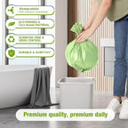 Rishipahu Small Trash Bags 4-6 Gallon Biodegradable, Unscented & Leakage-Proof - Image 4