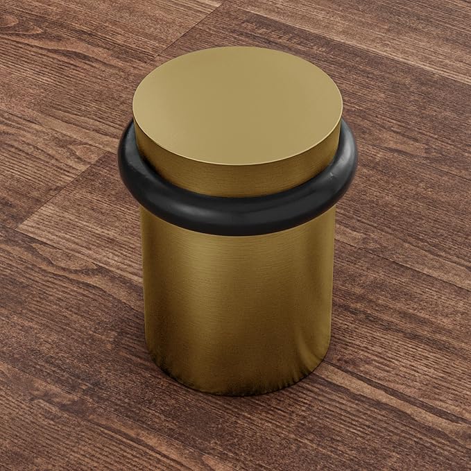 NYCO - Floor Door Stopper Chrome Door Stop - Classy Solid Steel Modern Heavy - Image 2