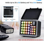 JJC AA AAA Battery Case Holder for 20 Double A Battery and 14 Triple A Battery - Image 2