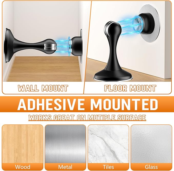 Magnetic or Stoppers Magnetic Door Catch, 2 Pack Stainless Steel Heavy Duty - Image 5