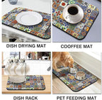 Dish Drying Mat for Kitchen Counter 2 Pack - Image 6