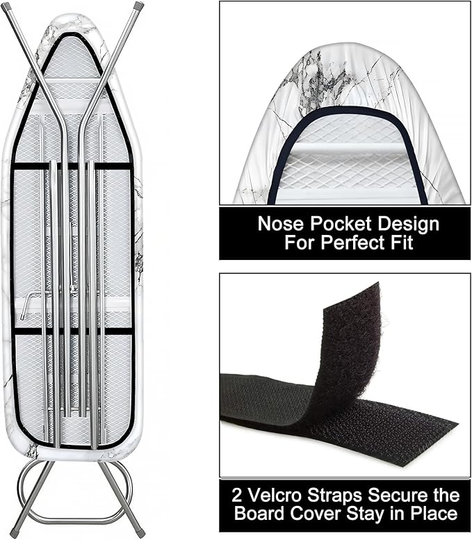 Quick Install Ironing Board Cover 17" x 55" Ironing Board Cover - Image 3