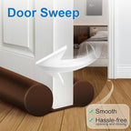 MAXTID Twin Door Draft Blocker for 36" 34" 32" 30" Interior Doors Under Door - Image 5