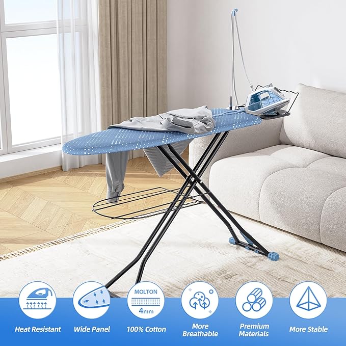 KINGBOARD Ironing Board, Compact Iron Board Full Size - Image 6
