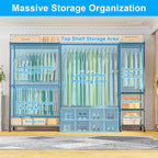 Ulif E10 Clothes Rack（With Stretchable Hanger Rod）Freestanding Clothing Racks - Image 3