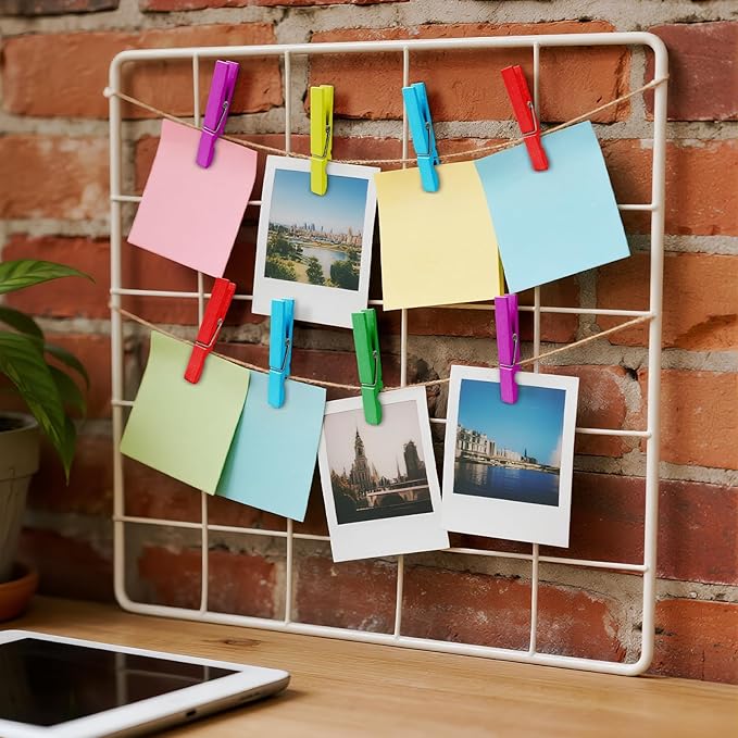 80 Pcs Wooden Colored Clothespins - Image 6