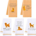 R HORSE Golden Retriever Kitchen Dish Towels by RHORSE