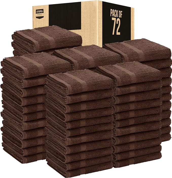 Utopia Towels Dark Brown Salon Towels, and Home Hair Care by UTOPIATOWELS