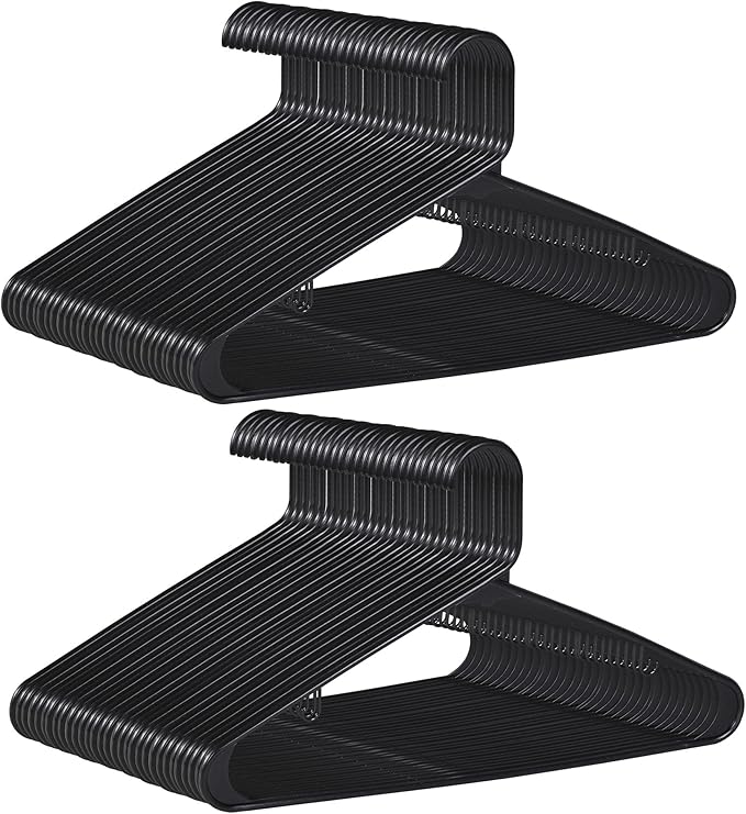 SUPER DEAL Plastic Hangers 100 Pack, Clothes Hangers by Superdeal