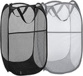 Pop Up Laundry Hampers, Collapsible Mesh Laundry Baskets by Buenod