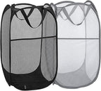 Pop Up Laundry Hampers, Collapsible Mesh Laundry Baskets by Buenod