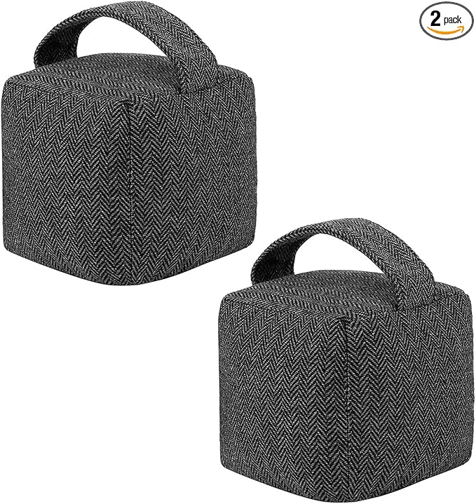 4.4 Lbs Decorative Door Stopper 2 Set, Heavy Duty Door Stopper by jioko