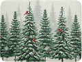 Winter Green Pine Tree Dish Drying Mat by Sweetshow