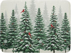 Winter Green Pine Tree Dish Drying Mat by Sweetshow