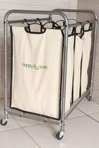Happy-Bags Eco-Friendly 100% Cotton Denim and Webbing Laundry Cart Replacement by Unknown