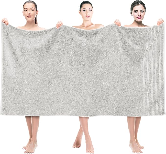 American Soft Linen 35x70 Jumbo Large Bath Towel, 600 GSM 100% Cotton Turkish by AmericanSoftLinen