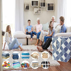 Waterproof Laundry Hamper 75L Collapsible Laundry Basket Extended Cotton Handle - Image 5