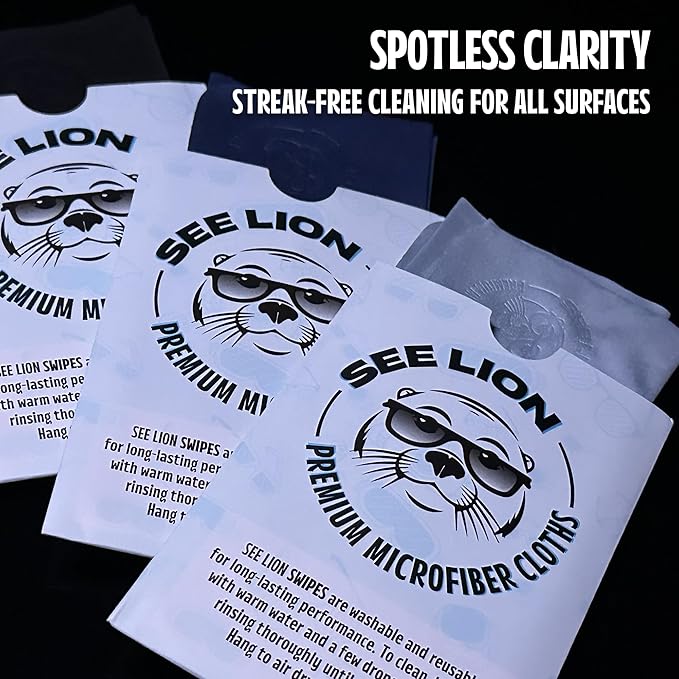 cellhelmet See Lion Swipes | Microfiber Lens Cleaning Cloths – Ultrasoft - Image 4