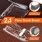 Floor Scrub Brush with Long Handle, Stiff Bristles Deck Brush, BITOPE - Image 2
