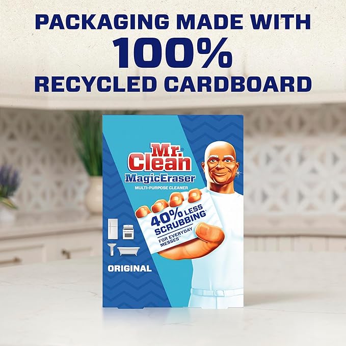Mr. Clean Magic Eraser Original Cleaning Pads, Bathroom Cleaning Supplies - Image 7
