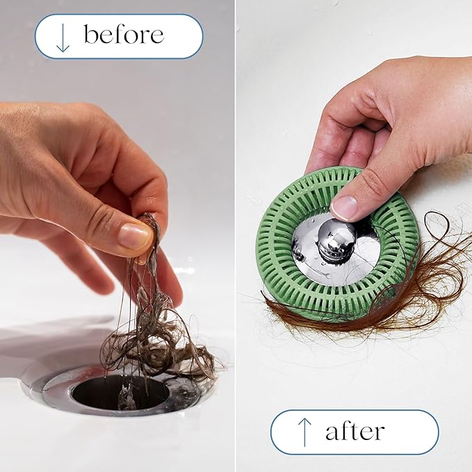 Hair Catcher for Shower Drain & Bathtub – TubRing Pop-Up Drain Protector & - Image 5