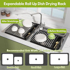 JASIWAY Dish Drying Rack, Roll Up Dryer Rack - Image 3