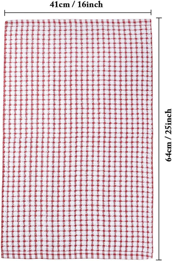 LAZI Kitchen Dish Towels, 16 Inch x 25 Inch Bulk Cotton Kitchen Towels - Image 3