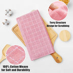 Homaxy 100% Cotton Terry Kitchen Dish Cloths, Ultra Soft and Absorbent Dish - Image 2