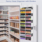 Heavy Duty Over The Door Organizer 5 Tiers, Extra Large Behind Door Storage of - Image 7