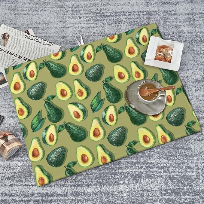 Green Avocado Dish Drying Mat 18x24 - Image 8