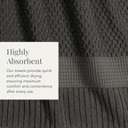NY Loft 100% Cotton Hand Towel 6 Pack | Super Soft & Absorbent Quick-Dry Hand - Image 7