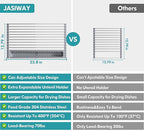 JASIWAY Roll Up Dish Drying Rack, Expandable Stainless Steel Portable Drainer - Image 6