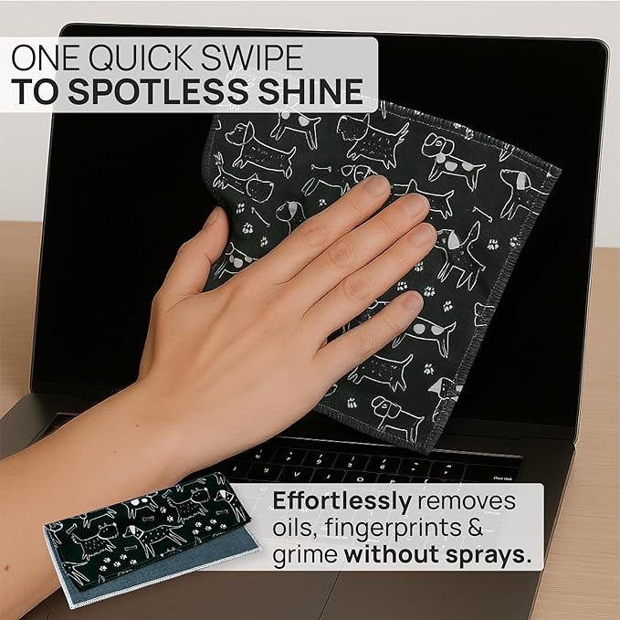 Quick Cloth Microfiber Glasses Cleaning Cloths – 5x7, 2 Pack - Image 2
