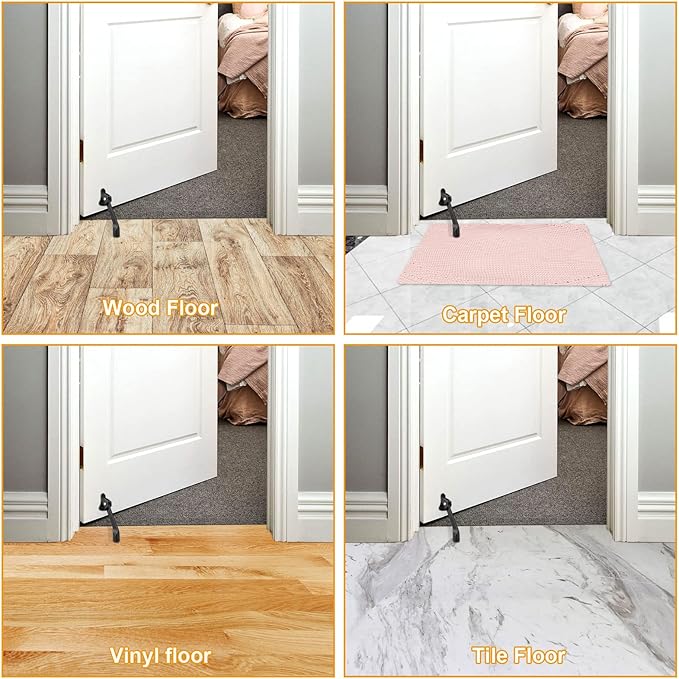 4 Pack Kickdown Door Stop, Commercial Heavy Duty Door Stop, Door Stoppers - Image 6