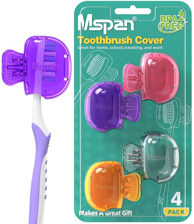 Mspan Electric Toothbrush Head Cover: Sonic Toothbrush Cap Travel Protector by Mspan