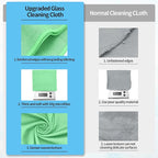 HOMERHYME Microfiber Cleaning Cloth, 10 Pack Glasses Cleaning Cloth, Streak - Image 6